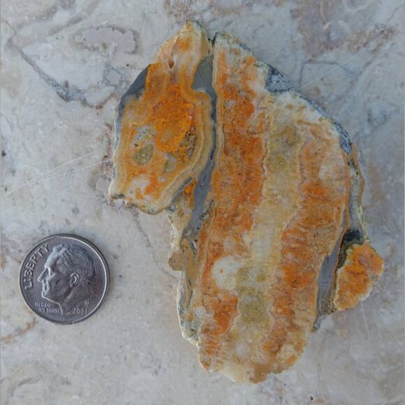 ❤️Bumble Bee Jasper crystal slab 3 strength courage abundance happiness - Picture 2 of 5